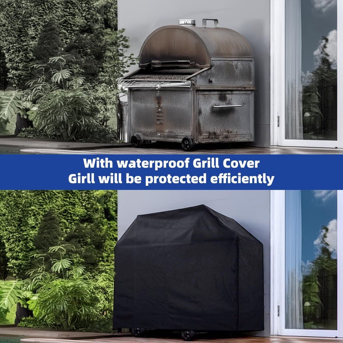 HAZBEN Perfect Grill Cover fade-resistant color under sun