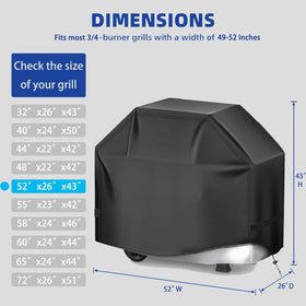 HAZBEN Perfect Grill Cover rip-proof shield for windy days
