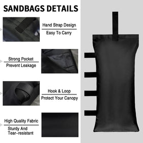 HAZBEN sand bag fill capacity shows flexible setup with local materials.
