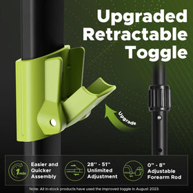 Hazlewolke metal detector adjustable rod for comfortable use.