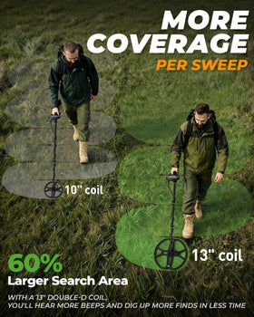 Hazlewolke TX-850 PRO 13-inch coil for wide-area coverage