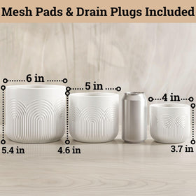 HB Design Co pots feature drainage plug and mesh net for mess-free care