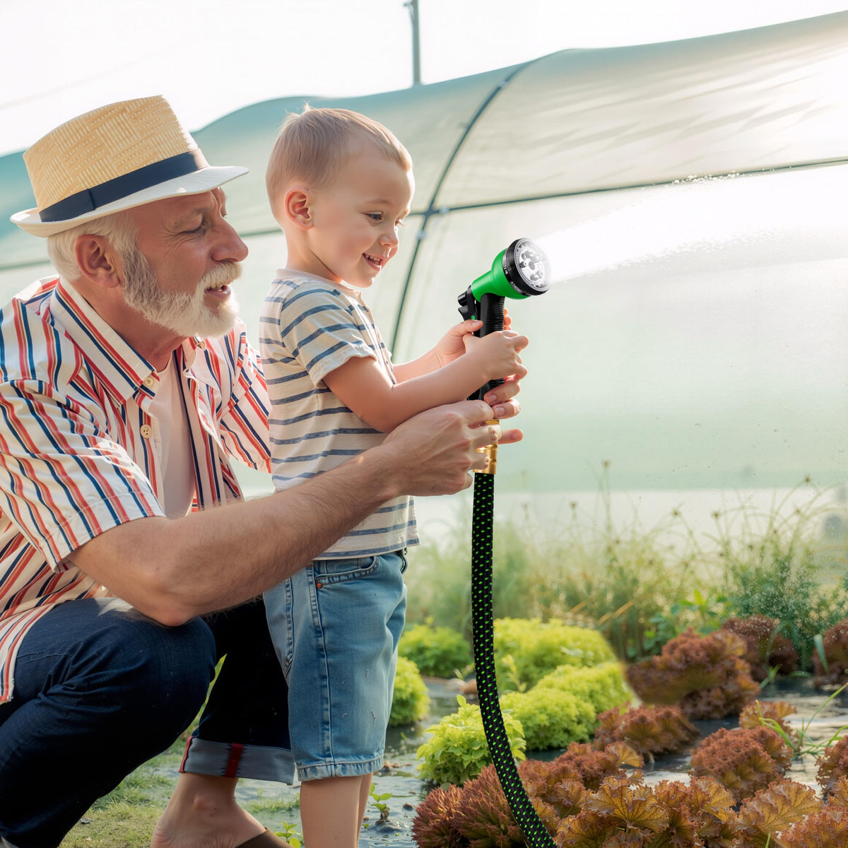 HBlife hose supports garden watering, car washing, and outdoor cleaning.