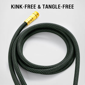 HBlife lightweight hose coils neatly for simple storage after use.