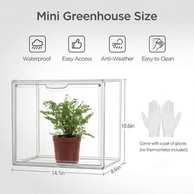 HBlife Mini Greenhouse features a magnetic door for easy access.