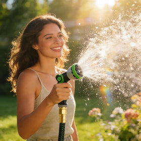 HBlife multi-scene hose handles gardening, washing, and pet baths