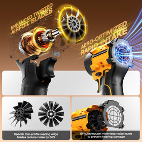 HCDHCD 2-in-1 blower and vacuum for versatile debris removal.