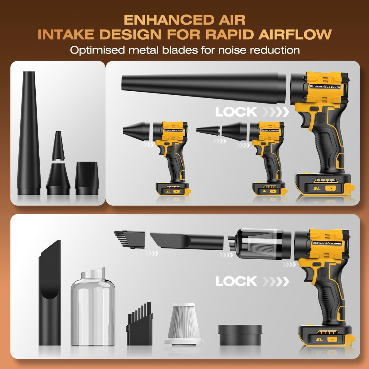 Ultra-lightweight leaf blower ideal for seniors and DIY enthusiasts.