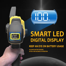 Ergonomic non-slip grip supports comfortable one-handed operation.