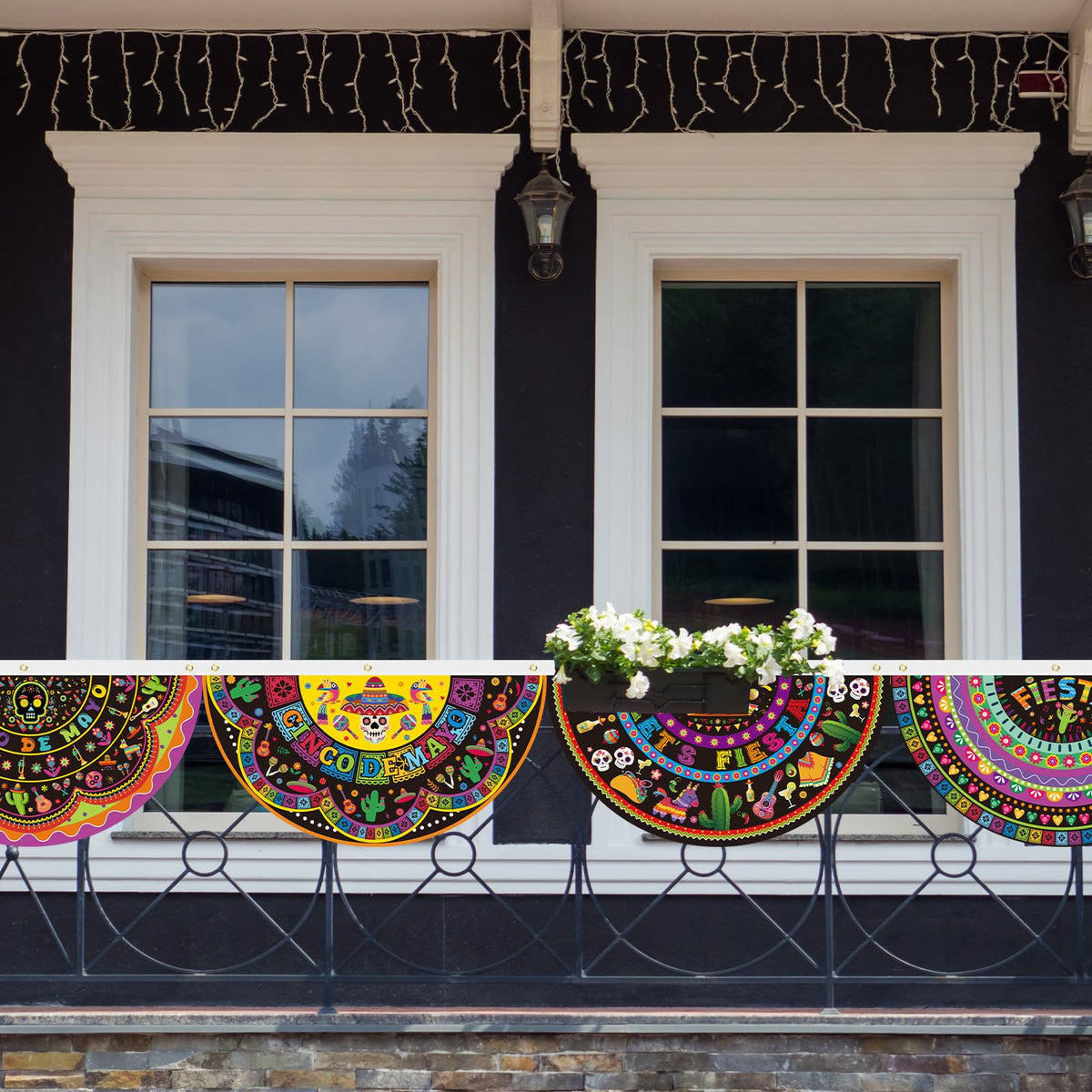 HCEWSBFD Outdoor-friendly banner adds vibrant color to yards.
