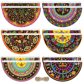 HCEWSBFD Half-fan flags showcase traditional patterns for eye-catching displays.