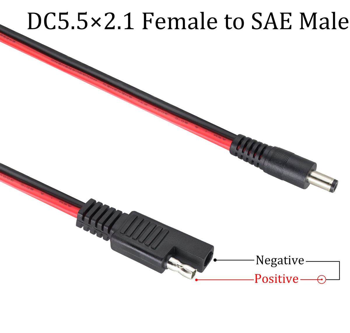 HCFeng DC adapter 5.5x2.5mm tip for common devices.