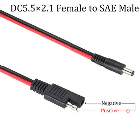 HCFeng DC adapter 5.5x2.5mm tip for common devices.