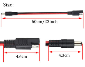 HCFeng DC adapter 8mm tip for broad compatibility.