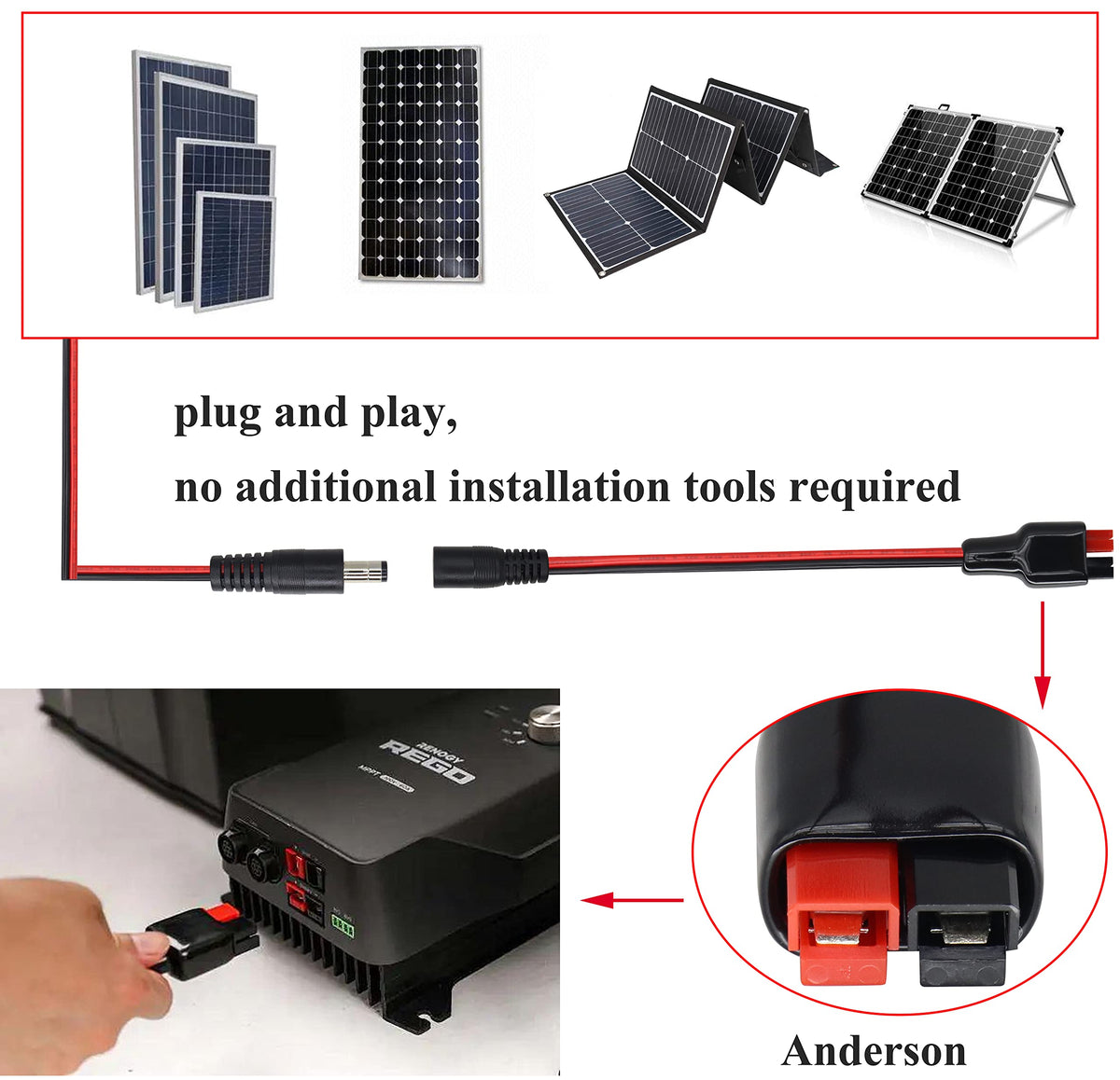 HCFeng weatherproof cable jacket suited for outdoor solar setups.