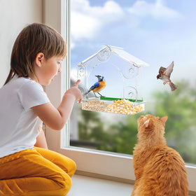 HCGADON crystal-clear window view brings birds close for indoor observation.
