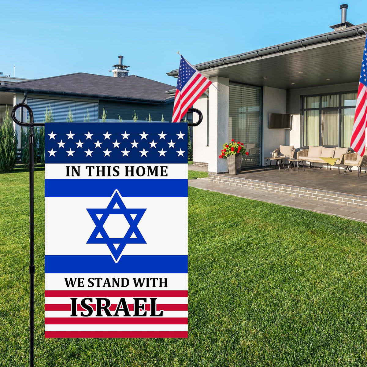HCKHPH 12x18 garden flag designed for outdoor flagpoles and brackets