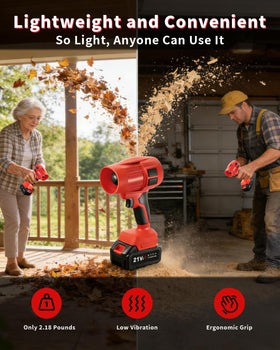 HCPPKZL Power Leaf Blower dual-battery case keeps gear organized