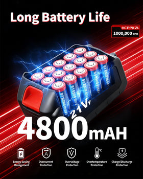HCPPKZL Power Leaf Blower fast charger included for quick recharging