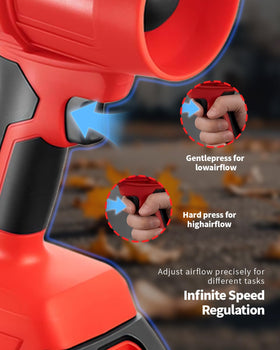 HCPPKZL Power Leaf Blower two 4Ah batteries for longer runtime