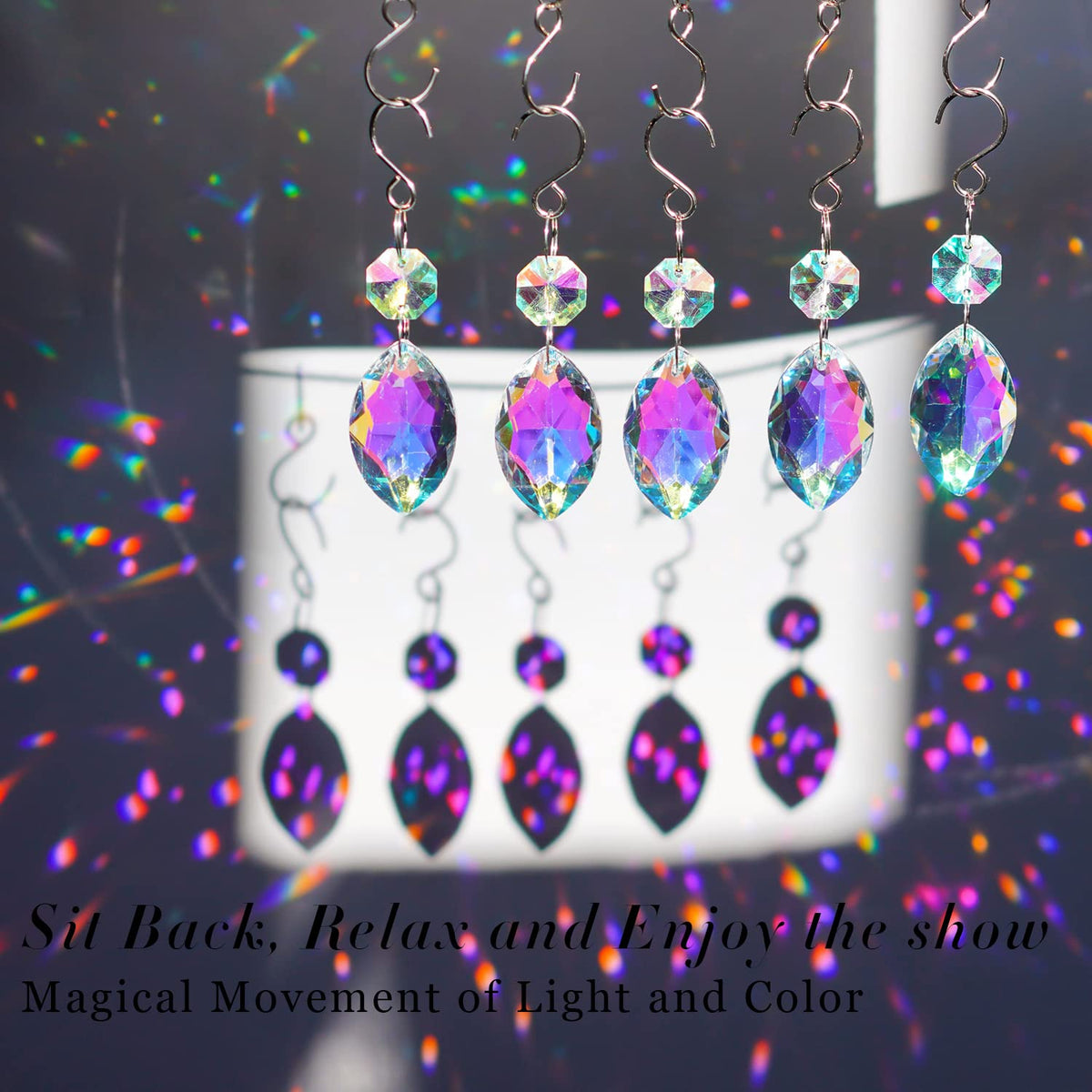 H&D HYALINE & DORA 38mm pendants brighten rooms with rainbow reflections