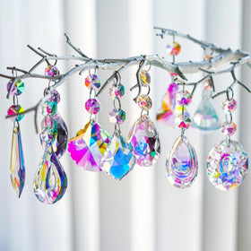 H&D HYALINE & DORA crystal tree decorations with shimmering light