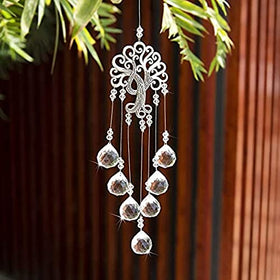 H&D Hyaline & Dora seven crystal prism balls reflect light for rainbow display