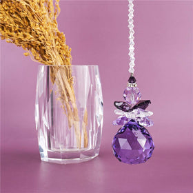 H&D crystal prism rainbow sun catcher adds vivid color to garden or porch.