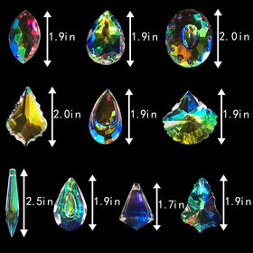 H&D HYALINE & DORA crystal prism suncatcher hanging with rainbow glow