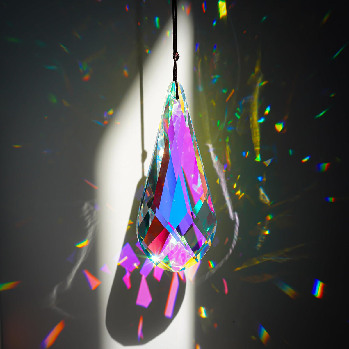 H&D prism suncatcher AB coating brightens windows with rainbow light.