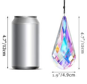 H&D AB-color crystal prism pendant decor for home and garden spaces.