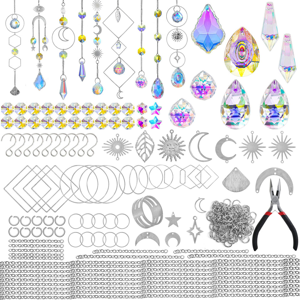 H&D Hyaline & Dora kit box with DIY crystal suncatcher materials for home decor