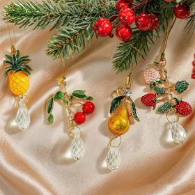 H and D Hyaline and Dora cherry crystal sun catcher closeup reveals vivid prisms