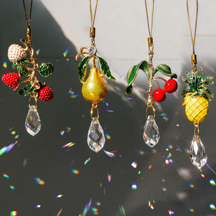 H and D Hyaline and Dora pineapple crystal sun catcher brightens windows with festive sparkle