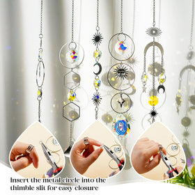 H&D Hyaline & Dora octagonal crystal beads for window accents