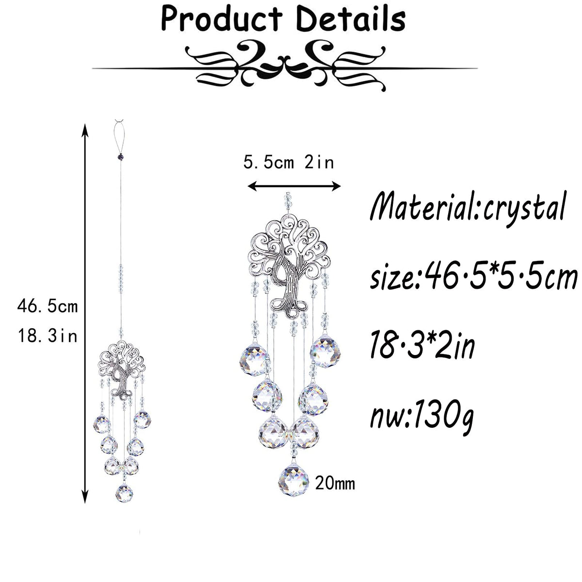H&D Hyaline & Dora versatile outdoor garden suncatcher for decorative light