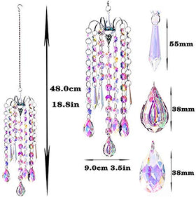 H&D HYALINE & DORA door or window decor suncatcher catches light.