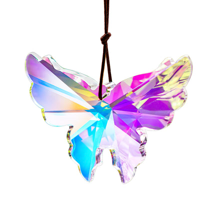 H&D HYALINE & DORA butterfly prism 76mm creates rainbow reflections in windows
