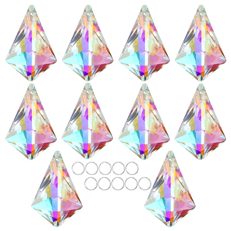 H and D Hyaline and Dora room decor 50mm crystal prisms brighten shelves and walls
