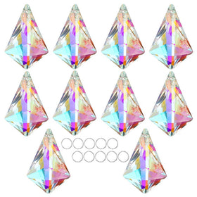 H and D Hyaline and Dora room decor 50mm crystal prisms brighten shelves and walls