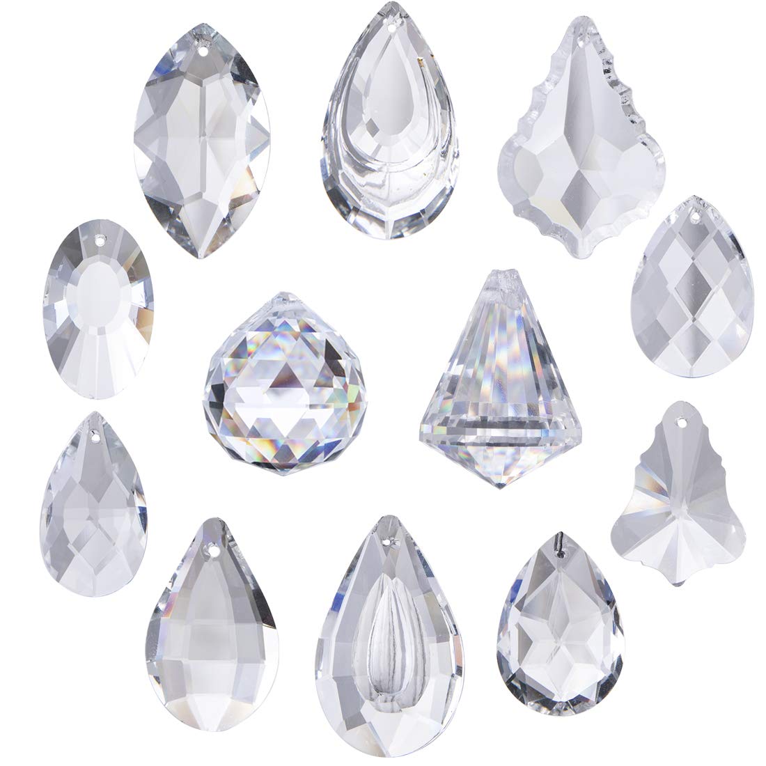H&D Hyaline & Dora crystal ball pendant sparkles in sunlight, casting colorful rainbows.