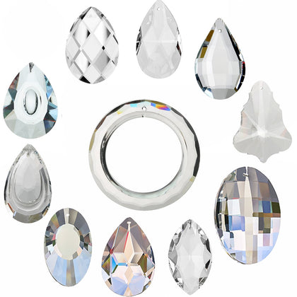H&D HYALINE & DORA clear crystal pendant captures sunlight to cast rainbows