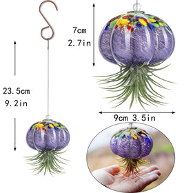 H&D HYALINE & DORA clear glass jellyfish decor for windowsill or balcony.