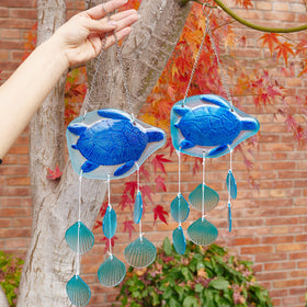 H&D Hyaline & Dora blown glass chimes inspire tranquil meditation corners.