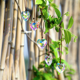 H&D Hyaline & Dora colorful heart prisms brighten decor with color.