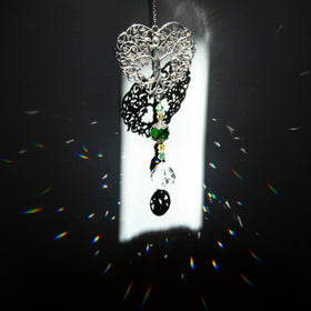 H&D Hyaline & Dora crystal drop prism creates vivid rainbow light in windows