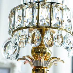 H&D HYALINE & DORA crystal prism ball close-up with precise cuts