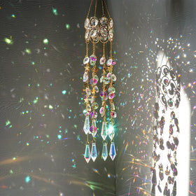 H&D HYALINE & DORA crystal waterfall garlands create a delicate glow