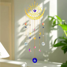H&D HYALINE & DORA crystal wind chimes suncatcher sparkling in the breeze.