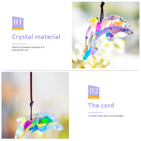 H&D Hyaline & Dora AB-coated dolphin suncatcher refracts sunlight beautifully.
